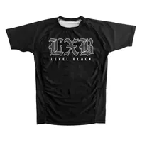 LXB AJJ Men Women T Shirt LEVEL BLACK Casual Gym Short-sleeved Oversized ADCC  RASH GUARD Jersey T-shirt Quick Drying Top Tees 2