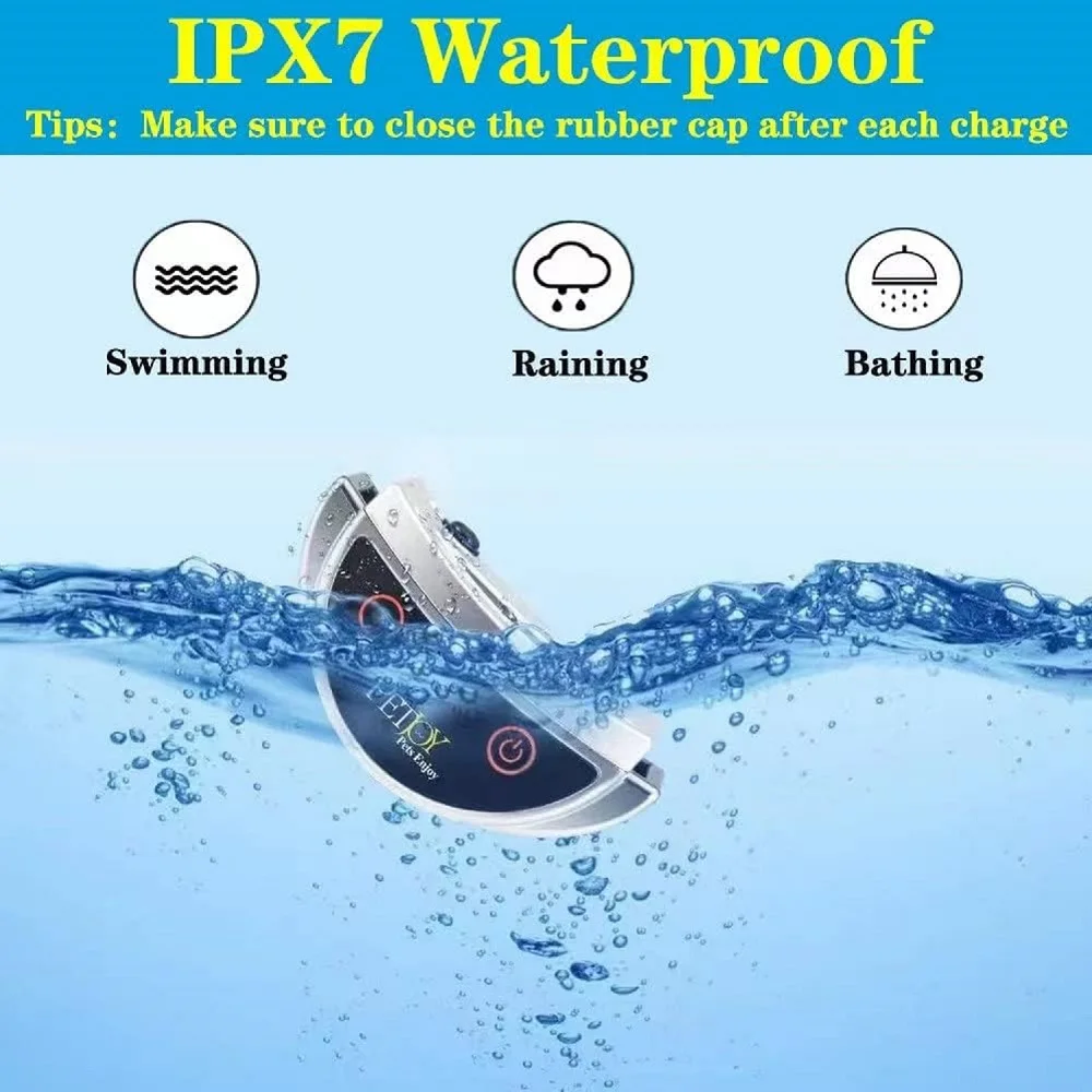 Paipaitek Cat Training Collar With Remote Anti Meow Collar Waterproof Rechargeable Cat Stop Meowing Barking Collar