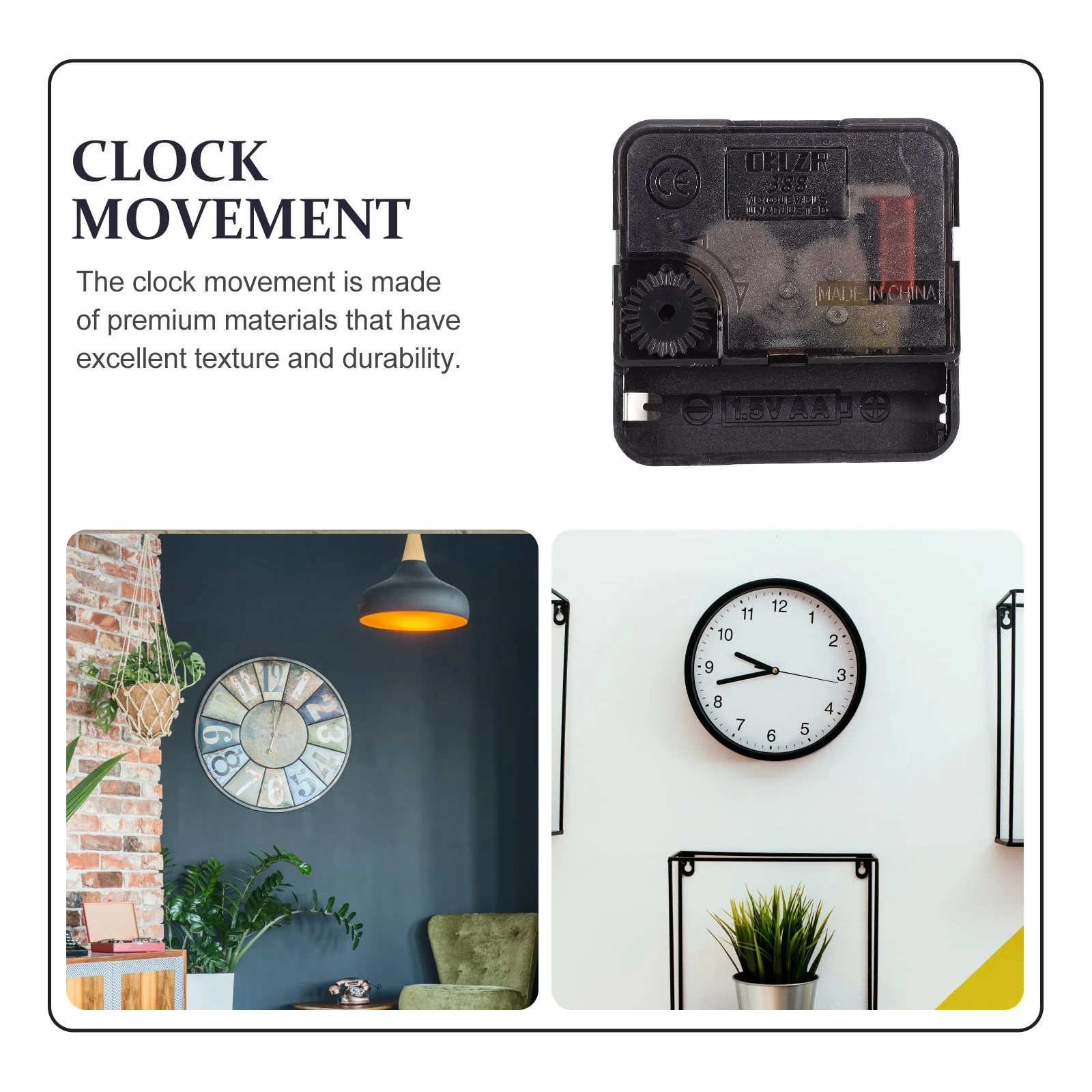 Pointer Sweep Watch Movement Time Clock Quartz Movements Quiet Plastic Silent Mechanism DIY