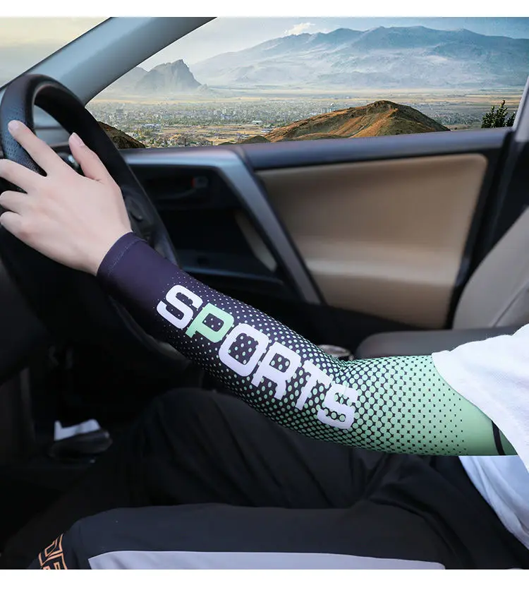 Maniche UV Protezione Solare 2 Paia - Traspiranti, Elastiche, Per Sport Estivi, Nere