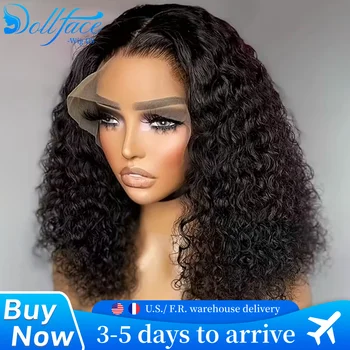 Deep Wave 4x4 5x5 Short Bob Wigs Human Hair Natural Color Brazilian Water Wave Curly 13x4 13x6 Hd Lace Front Wigs Pre Plucked 1