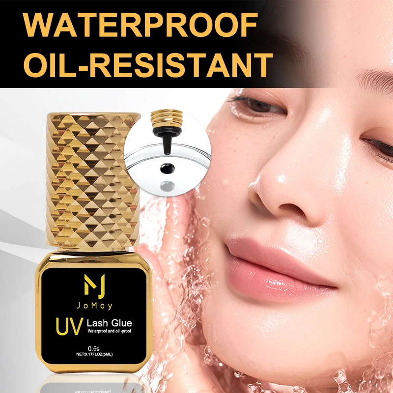 JOMAY 0.5Sec Eyelash Extension Glue Black Fast Dry UV Lashes Glue Black Eyelash Glue Lash Remover For UV Eyelash Extension 5