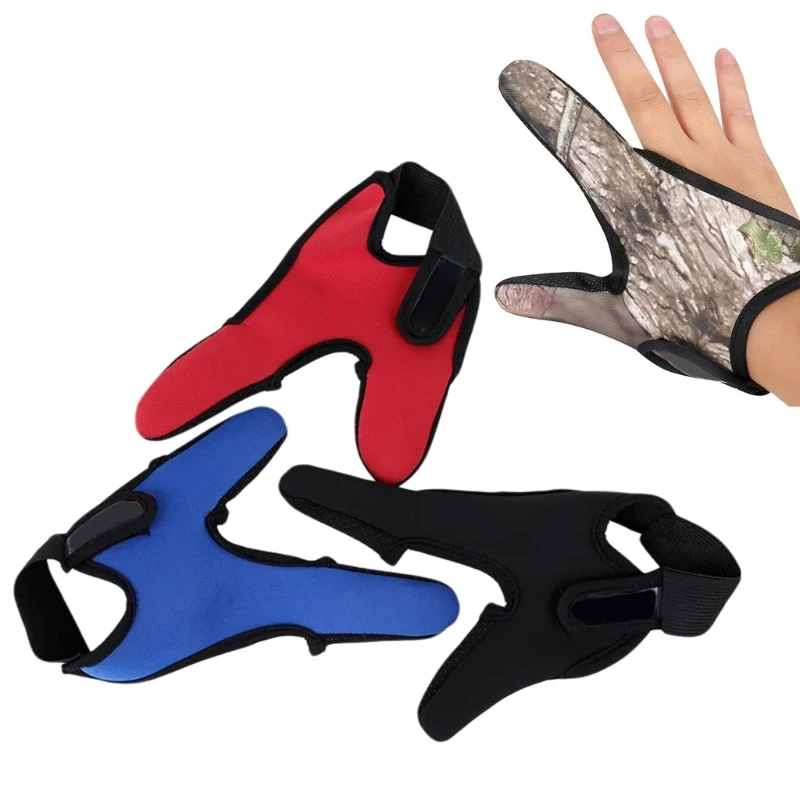 Comfortable Fisherman Gloves 2 Finger Designs Ventilated and Skidproof 1 Pair