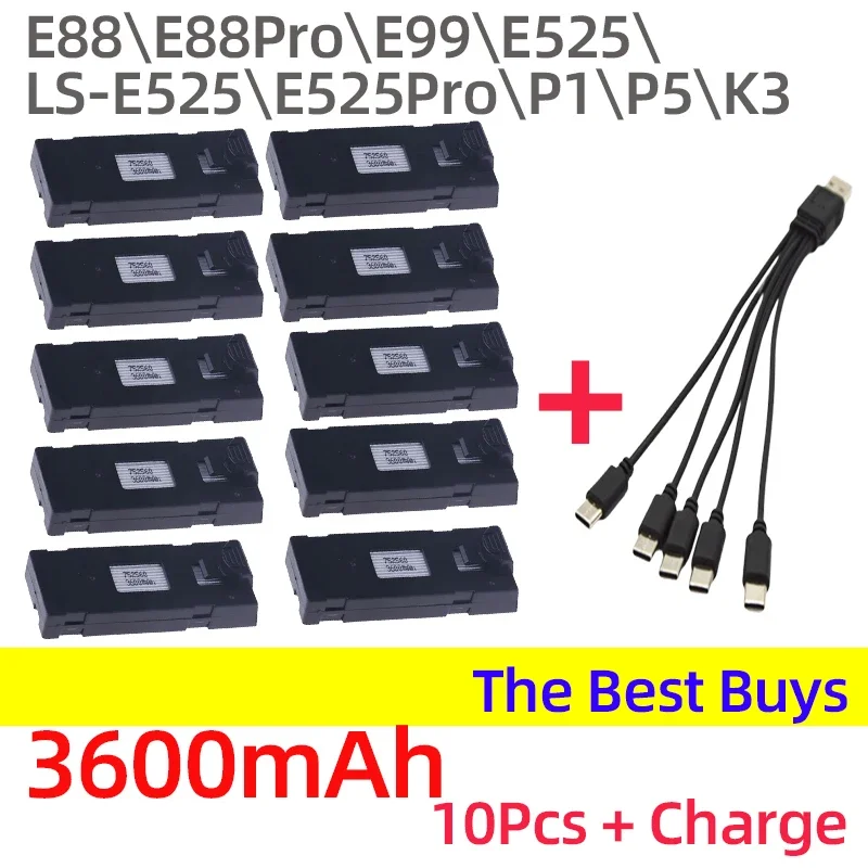 3600-10Pcs andCharge
