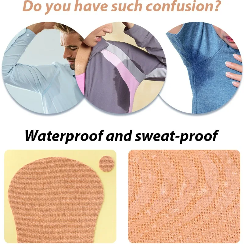 Unisex Summer Sweat Pads Underarm Invisible Sweat Perspiration Absorbent Stickers Disposable Armpit Absorb Useful Shield Pads