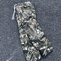 Yao888 Leaf Camouflage Functional Tactical Pants Pure Cotton Washed Streetwear Vintage Casual Oversize Trousers For Men 1