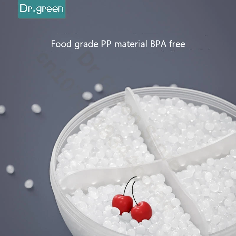 Dr. Green Mini Powdered Milk Storage Jar Powdered Milk Box Portable Baby Outing Four Compartments Dispensing Rotary Powder Box