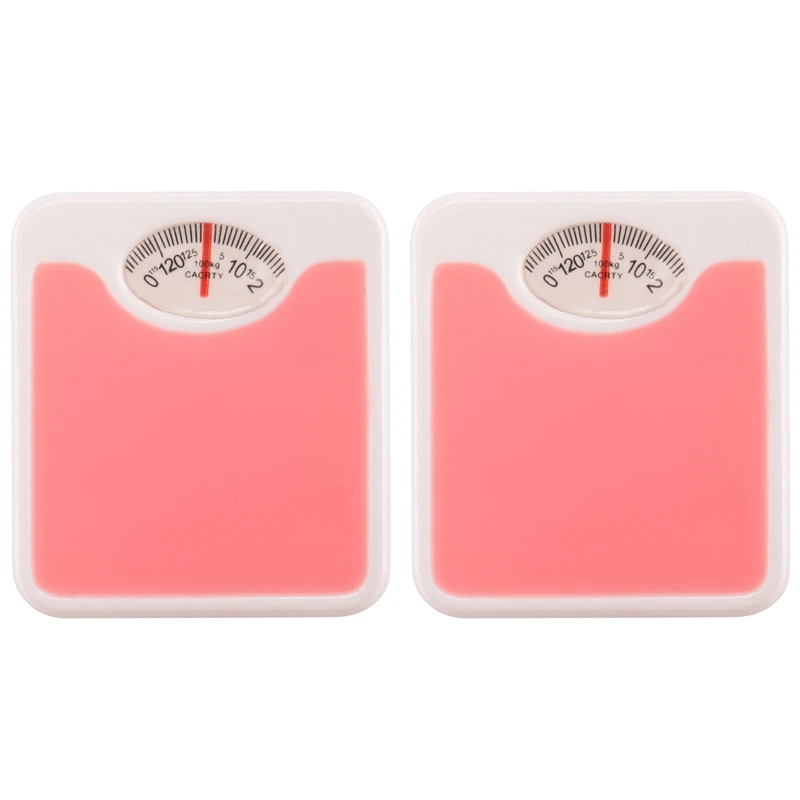 

2X 1:12 Scale Miniature Weigh Scale Dolls House Accessories Pink