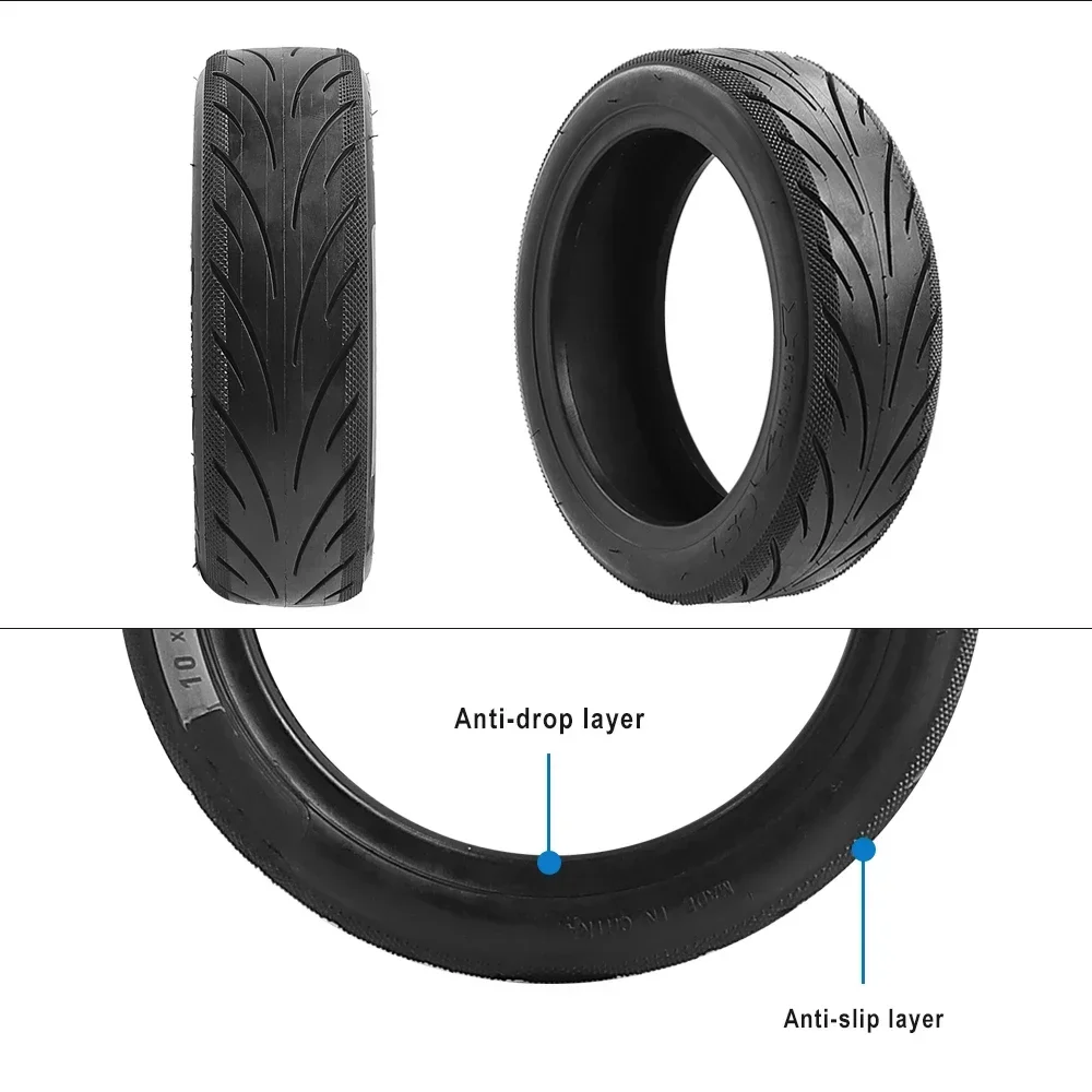 10x2,5 Tubeless Jelly Reifen Für Segway Ninebot KickScooter F2 F2Plus F2Pro F30D F40D E-Scooter Vorne Hinten rad Reifen Teile – Detail 7