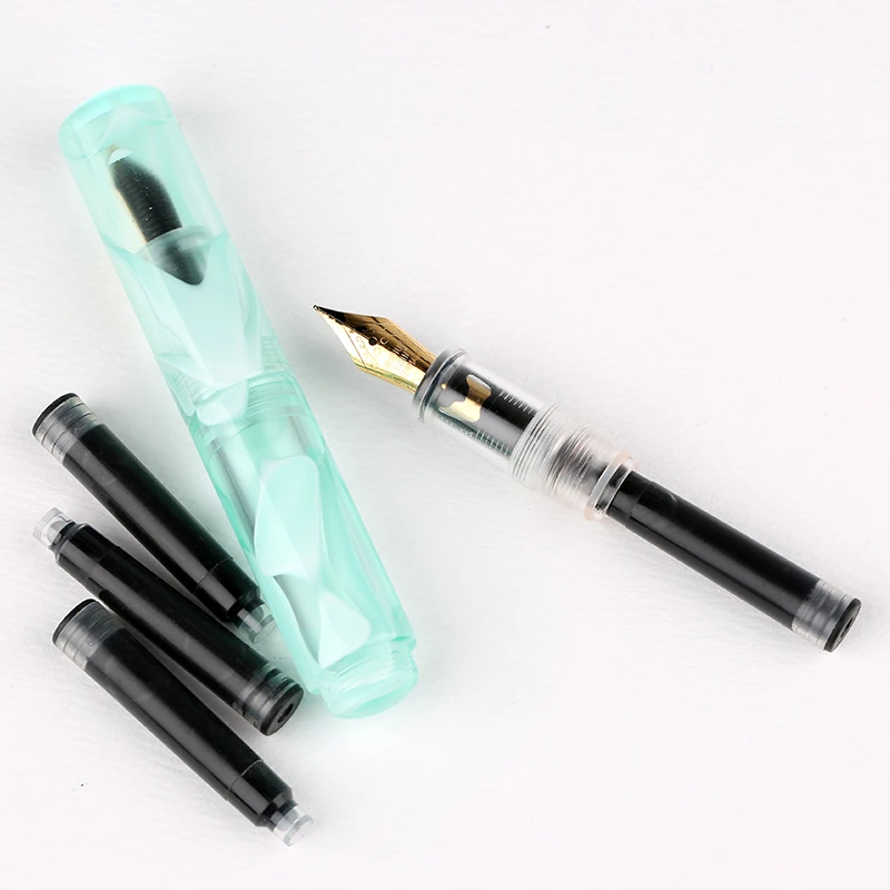 Majohn 6pcs Fountain Pen Ink Refill Cartridges 2.6/3.4mm Caliber Office Supplies School Student Stationery for Majohn N1/Wancai 6