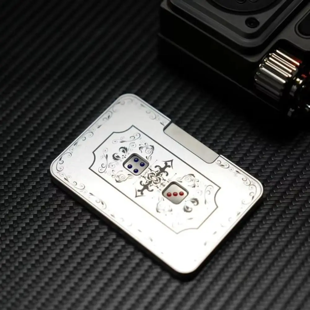 Mechanical Dice Stress Relief Press Dice Game Mechanical Fidget Toy Portable Auto Playing Cards Game Spinner