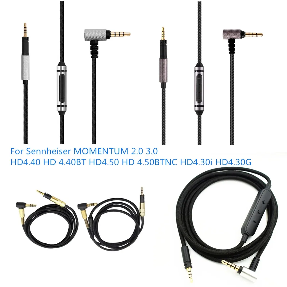 

Audio Cable for Sennheiser MOMENTUM 2.0 3.0 HD4.40 HD 4.40BT HD4.50 HD 4.50BTNC HD4.30i HD4.30G Headphone Cable Replacement