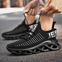 Men's Running Shoes Trendy Fashionable Lace Up Mesh Design Comfortable Breathable Non Slip Sole Running Basketball Sports Shoes 2