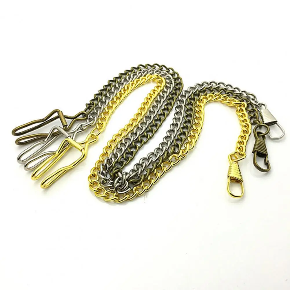 Vintage Pocket Watch Chain Decor Necklace Twisted Chain Chic Link Stylish Loop Women Men Fashion Hip Hop Pants
