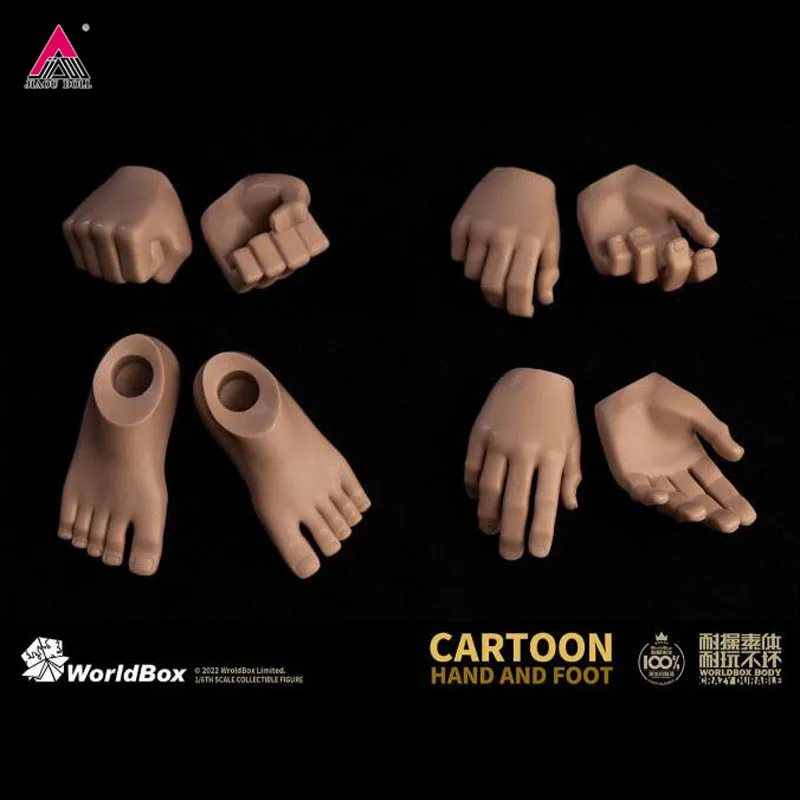 

Worldbox AT040 1/6 Hand Foot Shape Replacement Body Accessories Model Fit 12'' Male Soldier Action Figure Dolls