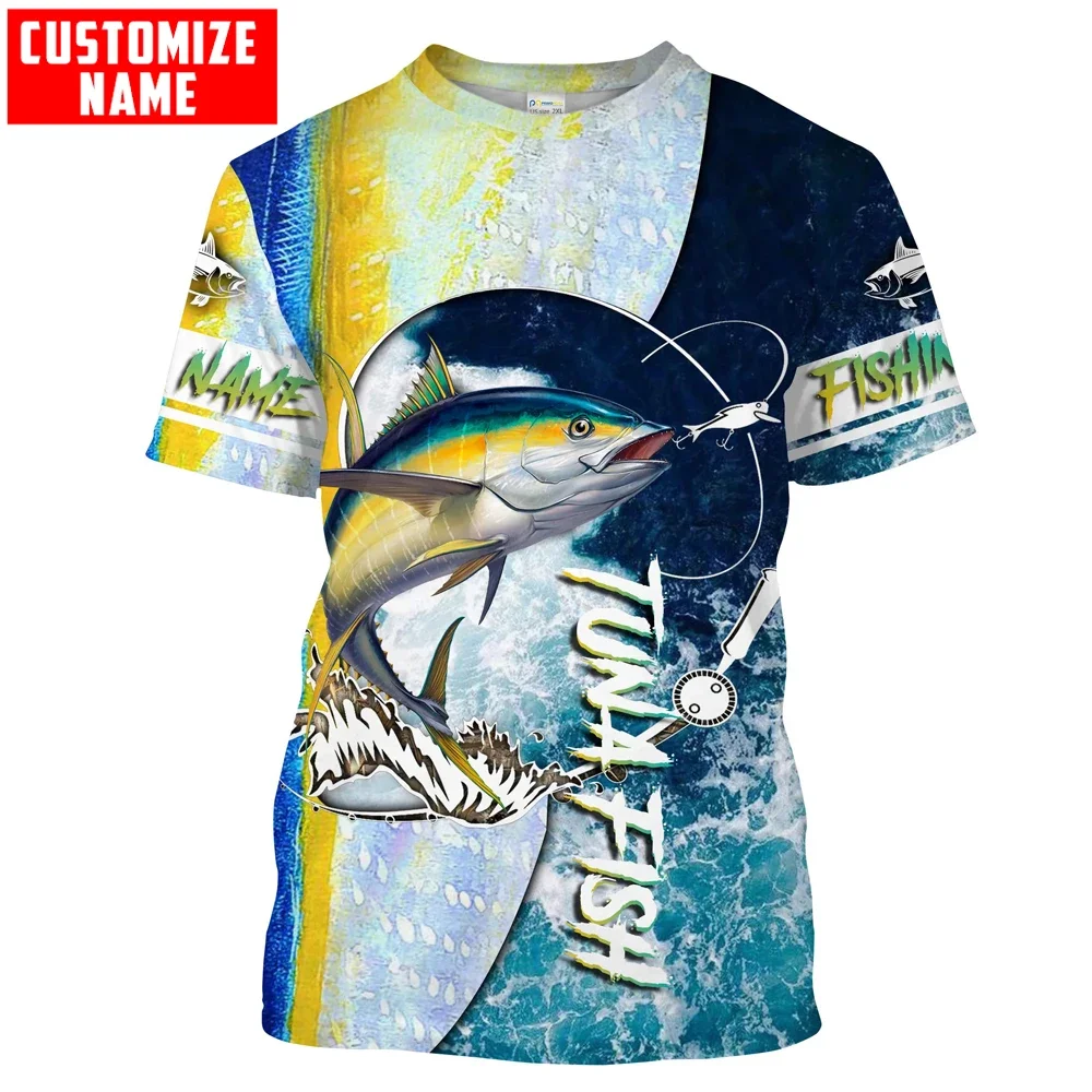 Custom name Mahi-mahi fishing scales 3D Printing Mens t shirt Summer  Fashion Unisex Short sleeve T-shirt Casual Tee tops TX243 - AliExpress