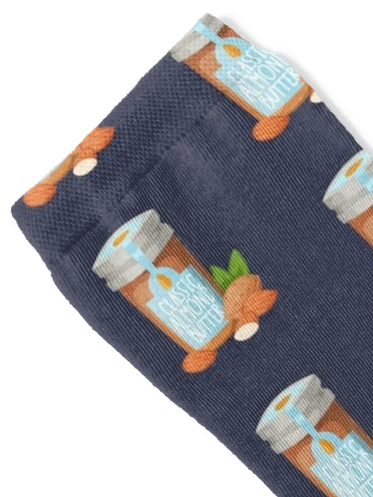Jar of Classic Almond Butter Socks sports and leisure christmas stocking moving stockings Man Socks Women's