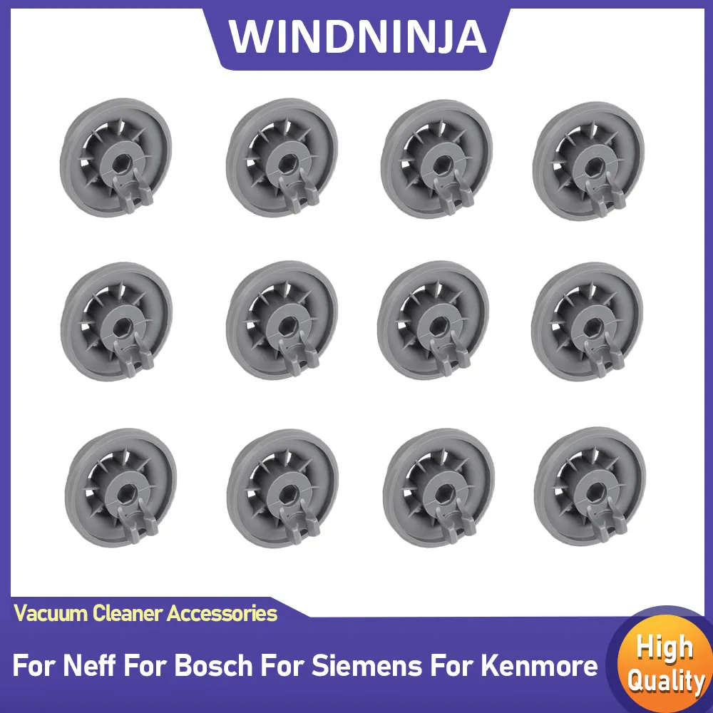 Dishwasher Utensil Rack Basket Wheels For Bosch For Neff For Siemens For Kenmore Dishwasher Parts 12pcs Wheels Accessories 1