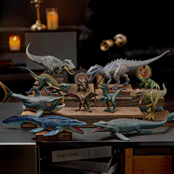 Modelli Realistici di Dinosauri e Rettili Marini Preistorici - Action Figure di T-Rex, Mosasauro, Dilofosauro, Giocattoli Educativi, Gadget per Feste