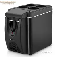 6л 12 В автомобильный холодильник с морозильной камерой, мини-автомобильный холодильник с морозильной камерой и подогреватель, электрический холодильник, портативный дорожный холодильник с Icebox