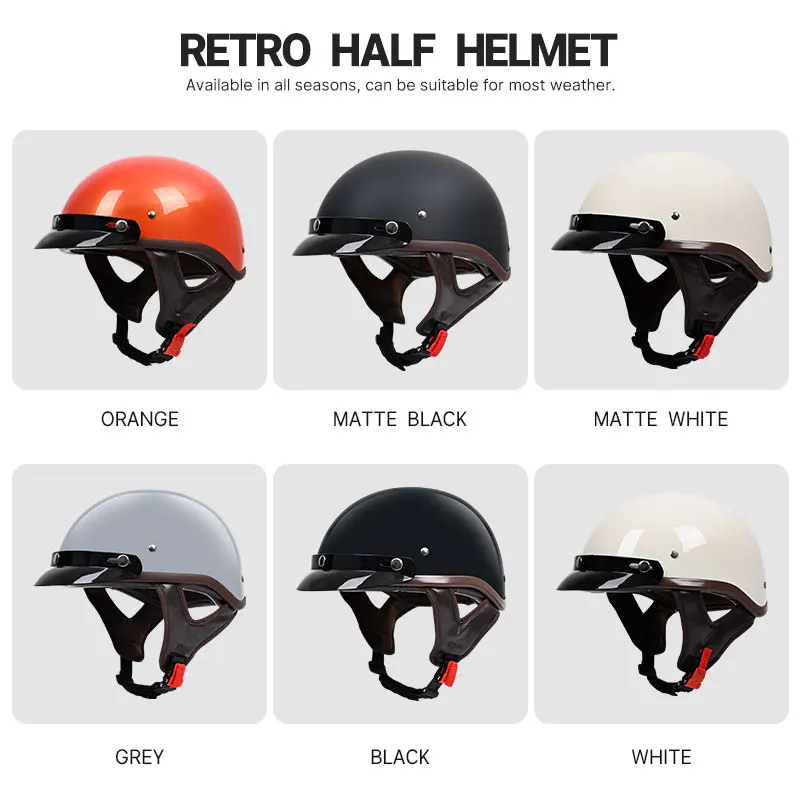 Casco Moto Retro SS2400 Negro Mate - Tienda Moto Rider México