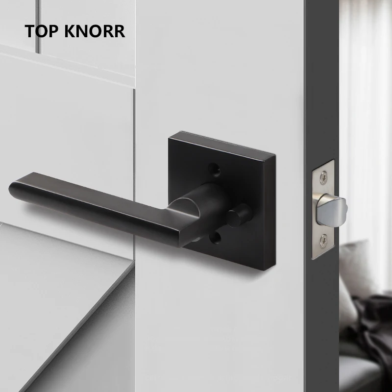 Bloqueio de Língua Única de Madeira Três-lever Universal Porta do Banheiro Quarto Doméstico Interior Banheiro