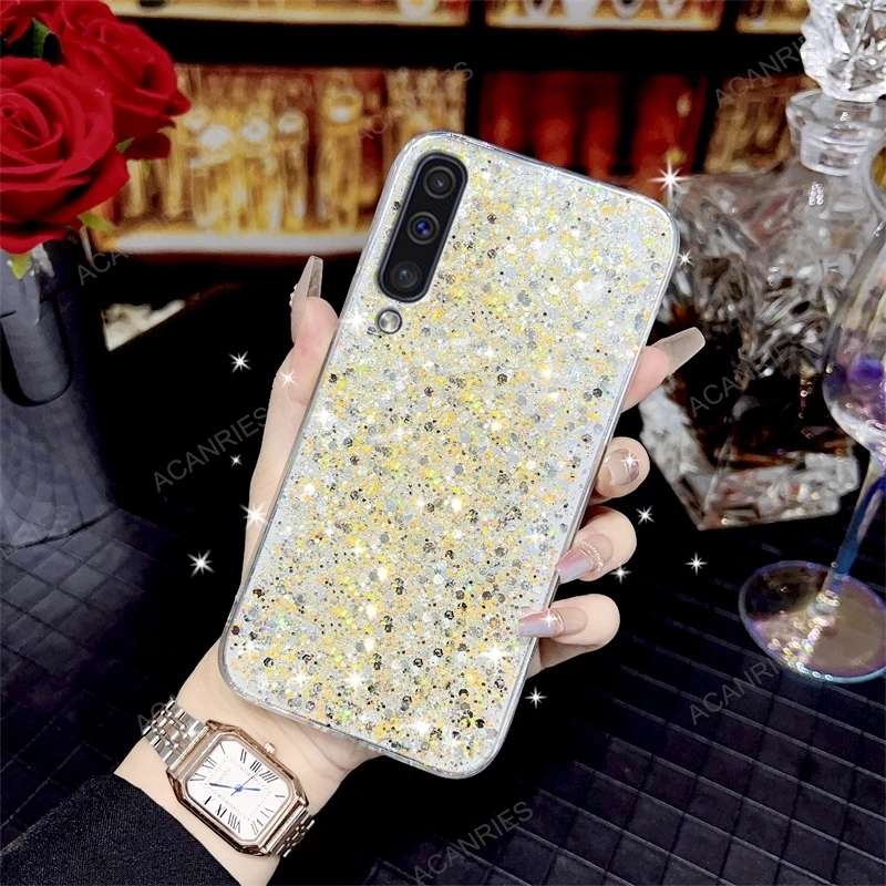 Glitter Silicone Phone Case For Samsung Galaxy Series Soft Cover_voghion.com