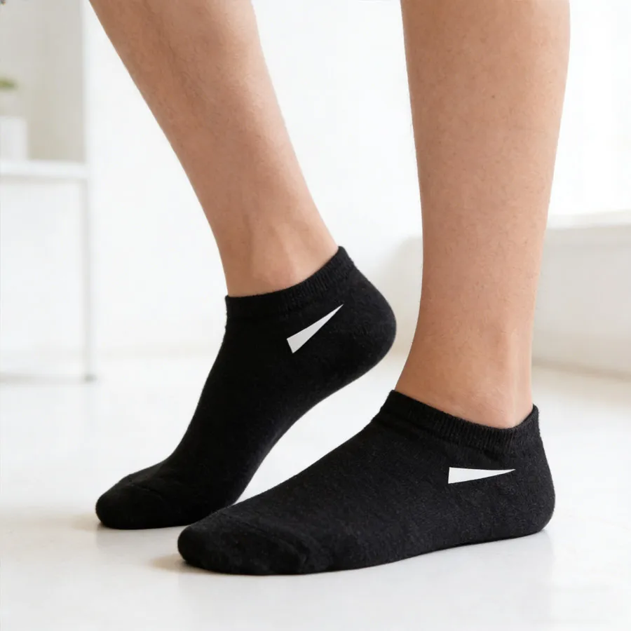 6/1 Paar dicke kurze Damensocken mit Stoßdämpfung, lässiger Sportstil, Schwarz, Weiß, Grau, für den täglichen Gebrauch, Fitness, Reisen und Yoga – Detail 8