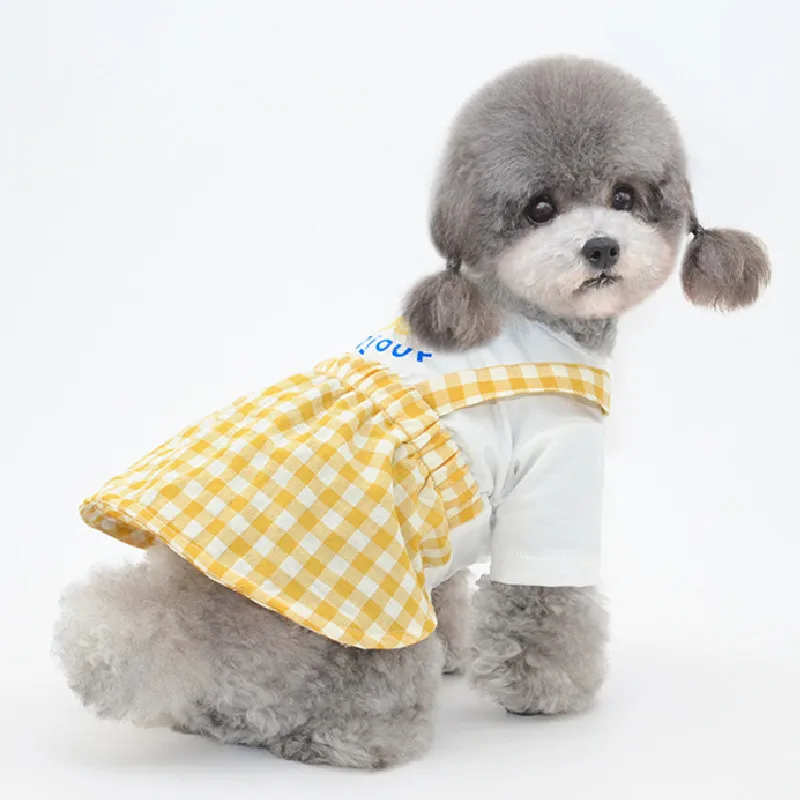 Vestiti Pomeranian Vestito Estivo Per Cani Gonna Yorkies Yorkshire Terrier Shih Tzu Malta Bichon Barboncino Pomeranian Abbigliamento Per Cani Pet