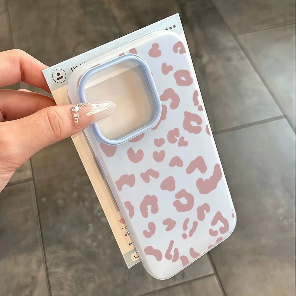 Leopard Print Shockproof Silicone Phone Case Cover