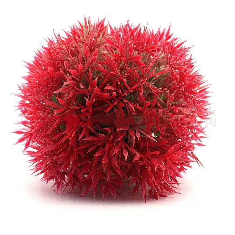 Artificial Aquatic Plastic Plants Aquarium Grass Ball Fish Tank Ornament Aquarium Ornamental Chlorella Prospects Grass For Decor 