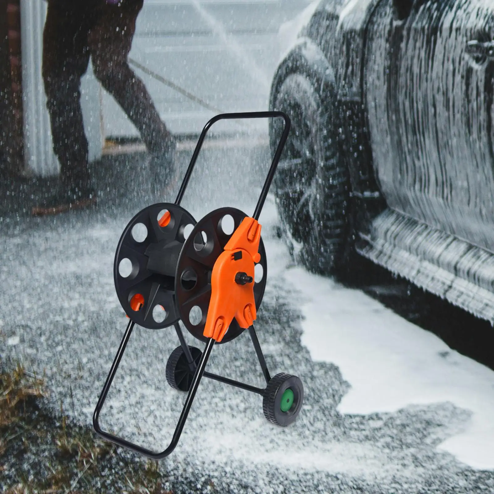 Hose Reel Cart Household Pipe Organizer for Patio Lawn Outdoor Cleaning Hose Reel Cart Household Pipe Organizer for Patio Lawn Outdoor Cleaning