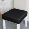 PU Leather Square Chair Cushion Cover Waterproof Kitchen Dining Seat Slipcovers Removable Dining Room Chair Seat Cushion Cover 1