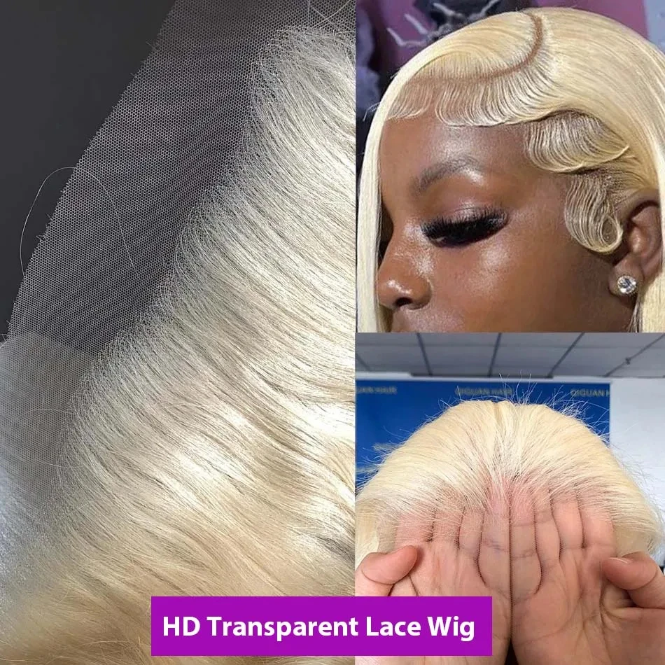 30Inch Blonde Human Hair Wig Straight 613 hd Lace Frontal Wig 13x6 13x4 Body Wave Lace Front Wig Honey Blonde Colored Human Hair 2
