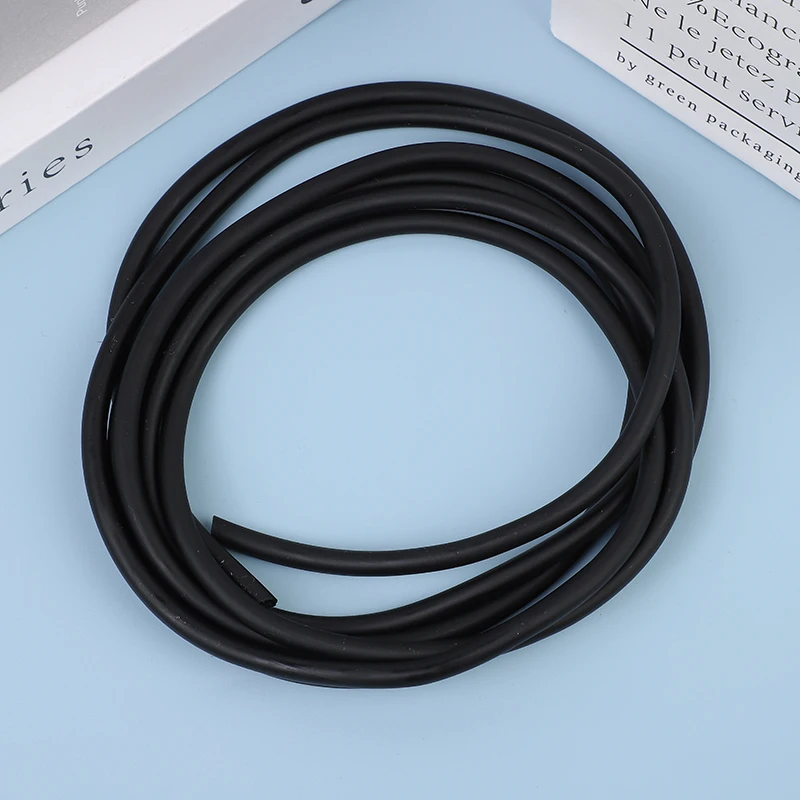 Durable Black Rubber Hunting Slingshot Band, 3mm ID x 6mm OD
