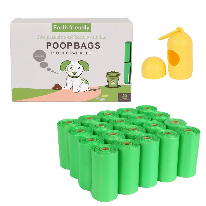 

EPI Biodegradable Pet Waste Bag Lavender Scented Dog Poop Bags With Dispenser Army Green Scented Pet Dog Poo Trash Bags For Dogs