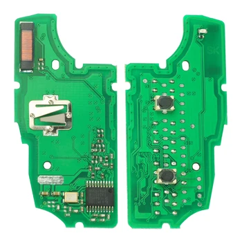 Keyforkess FSK 433MHz muslimah 4A Chip muslim2 pulsanti Flip Remote Key Fob per Renault Dacia Logan 2 Logan II 2018 2019 2020 - KEYECU FSK 433MHz muslimah 4A Chip muslim2 pulsanti Flip Remote Key Fob per Renault Dacia