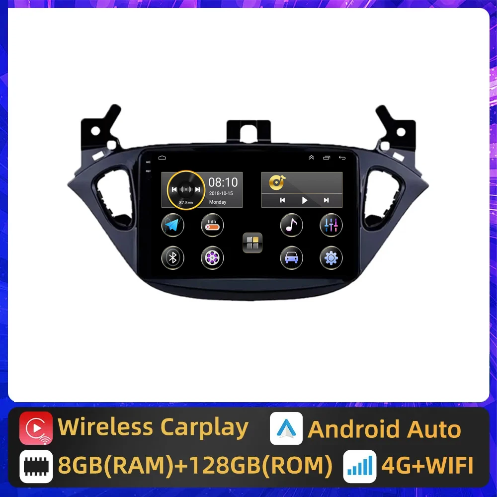 

Автомагнитола 2 Din, Android 13, аудио, мультимедиа для Opel Corsa E 2014, 2015-2018, 2019, GPS-навигация, стерео, BT, Wi-Fi, Раздельный экран