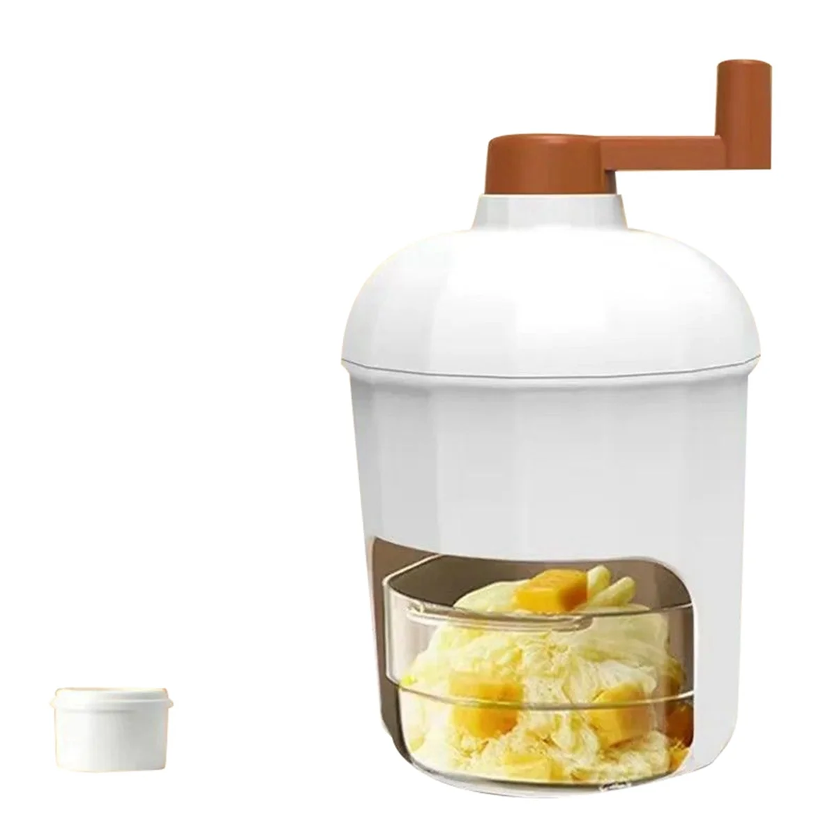 Ice Crusher Manual Rotary Ice Crusher Small Manual Shaving Machine for Household Kitchen Handheld Snow