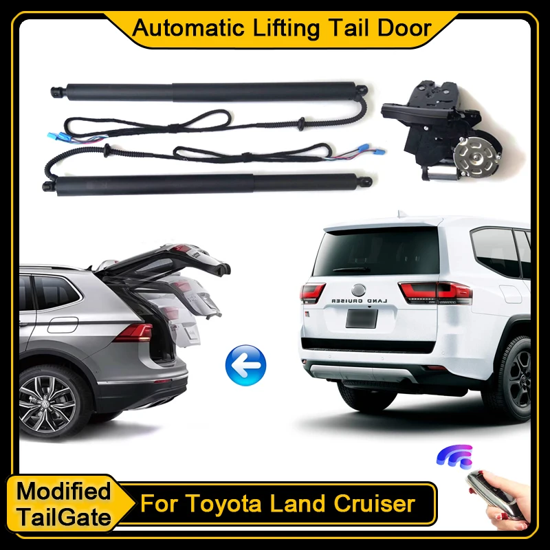 

Для Toyota Land Cruiser J300 2021 ~ 2024, автомобильная Электромагнитная стойка для задних дверей автомобиля, комплект для багажника