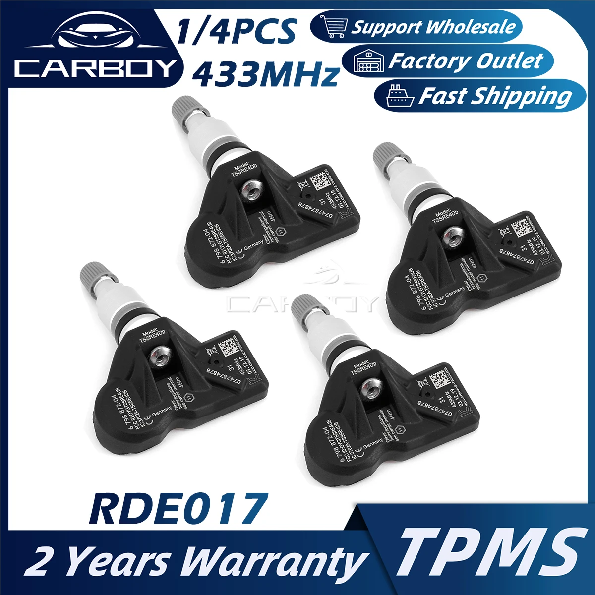 

RDE017 6798872 6890964 TPMS Car Tire Pressure Sensor For BMW 5 6 7 X1 X3 X4 Z4 Mini Countryman Rolls-Royce Wraith Dawn Ghost
