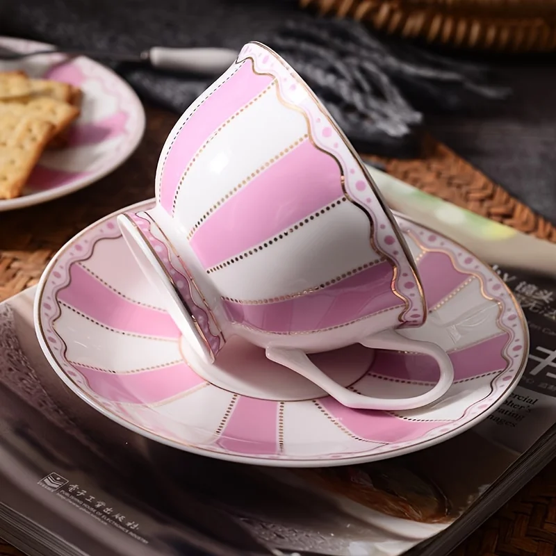 Ceramic Coffee Cup Set 1set European Elegance Candy Colored Ceramic Coffee Cup Matching Saucer For Coffee Afternoon Tea Set Drinkware Gift
