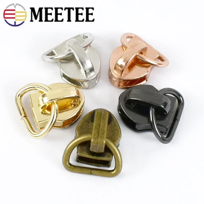 50/100Pcs 5# Zipper Slider Puller Head for Nylon Zippers Bag Clothes Jacket DIY Sewing Accessories