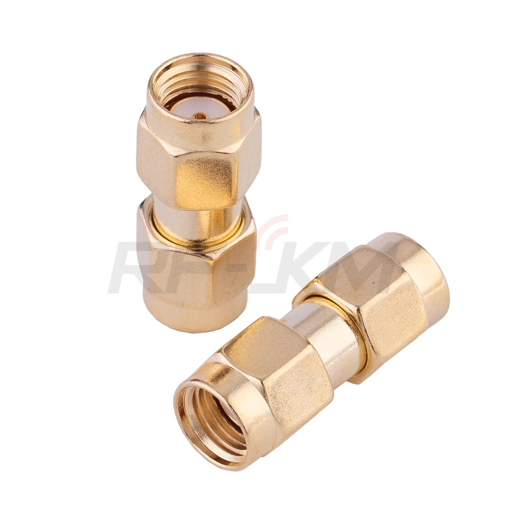 1 stücke Stecker Adapter RP SMA Stecker auf SMA Stecker RF Koaxial Konverter Gerade – Detail 5