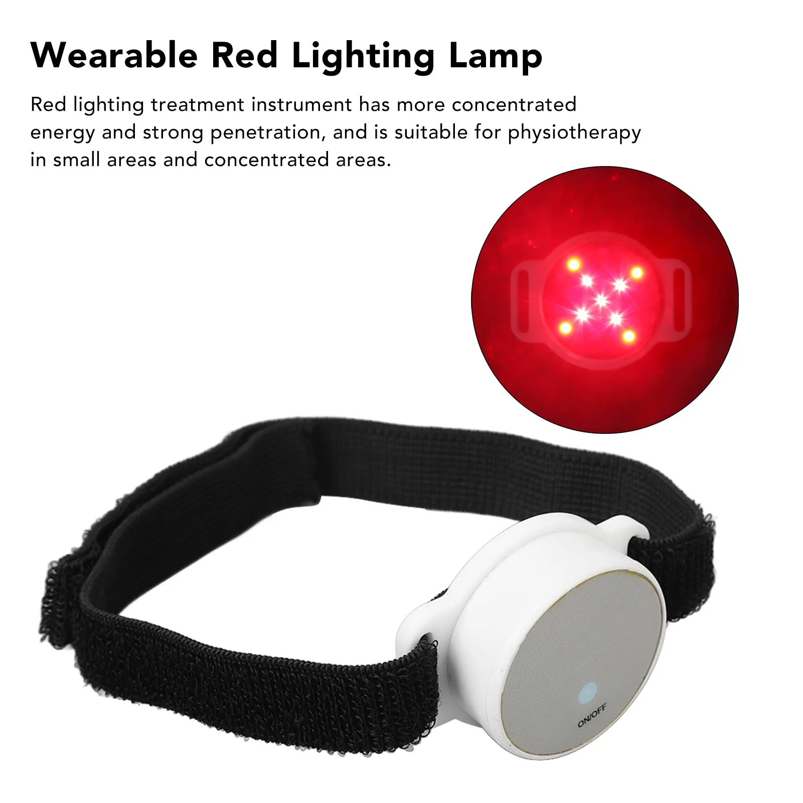 

650nm Red Far Infrared Light Wearable Watchstrap Device Red Lighting LED Treatment Lamp for Wrist Knee Joint Muscle Pain Relief