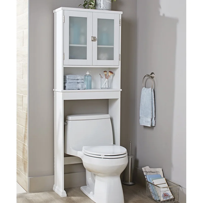 

Better Homes & Gardens 24.6" W over the Toilet Space Saver Shelves, for Kid, Adult Bath Items, White