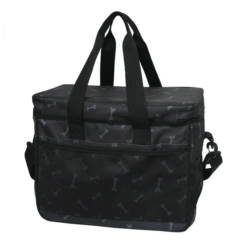 Multi-Function Pet Travel Shoulder Bag Dog Food Tote Carrier Container Organizer Set For Outdoor Camping Food Storage Containers