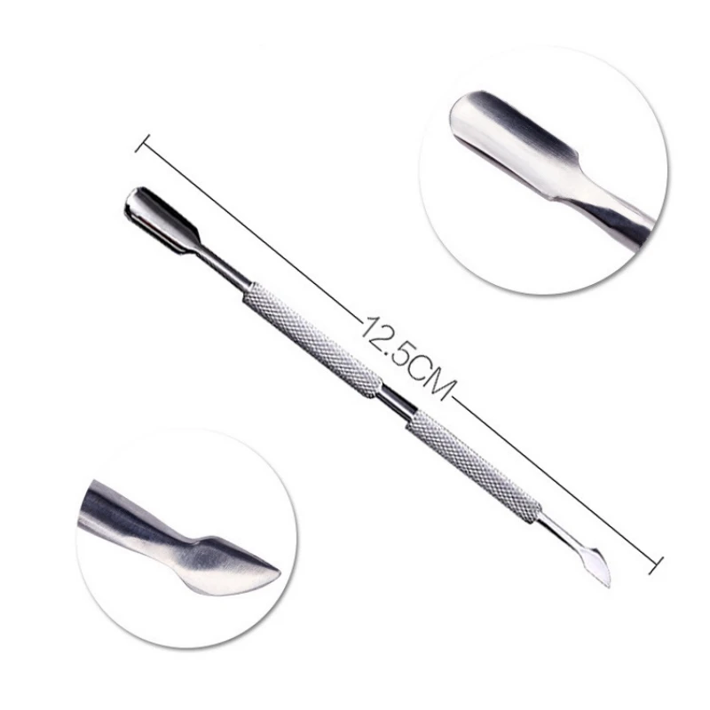 Stainless Steel Double-ended Nails Steel Push Lift Nail Remover Manicure Tool Beauty Nail Push Trim Tool manicure tools,nail art pusher,nail manicure tools,manicure pedicure tools,cuticle pusher