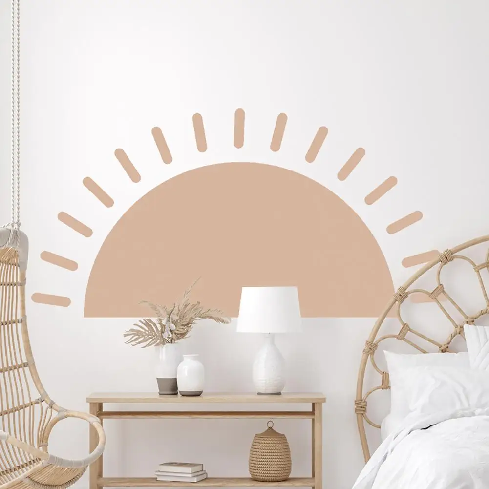 Boho Sun Nordic Home Decoration Cartoon Wall Stickers for Kids Room Living Room Interior Decoration Baby Nursery Decals