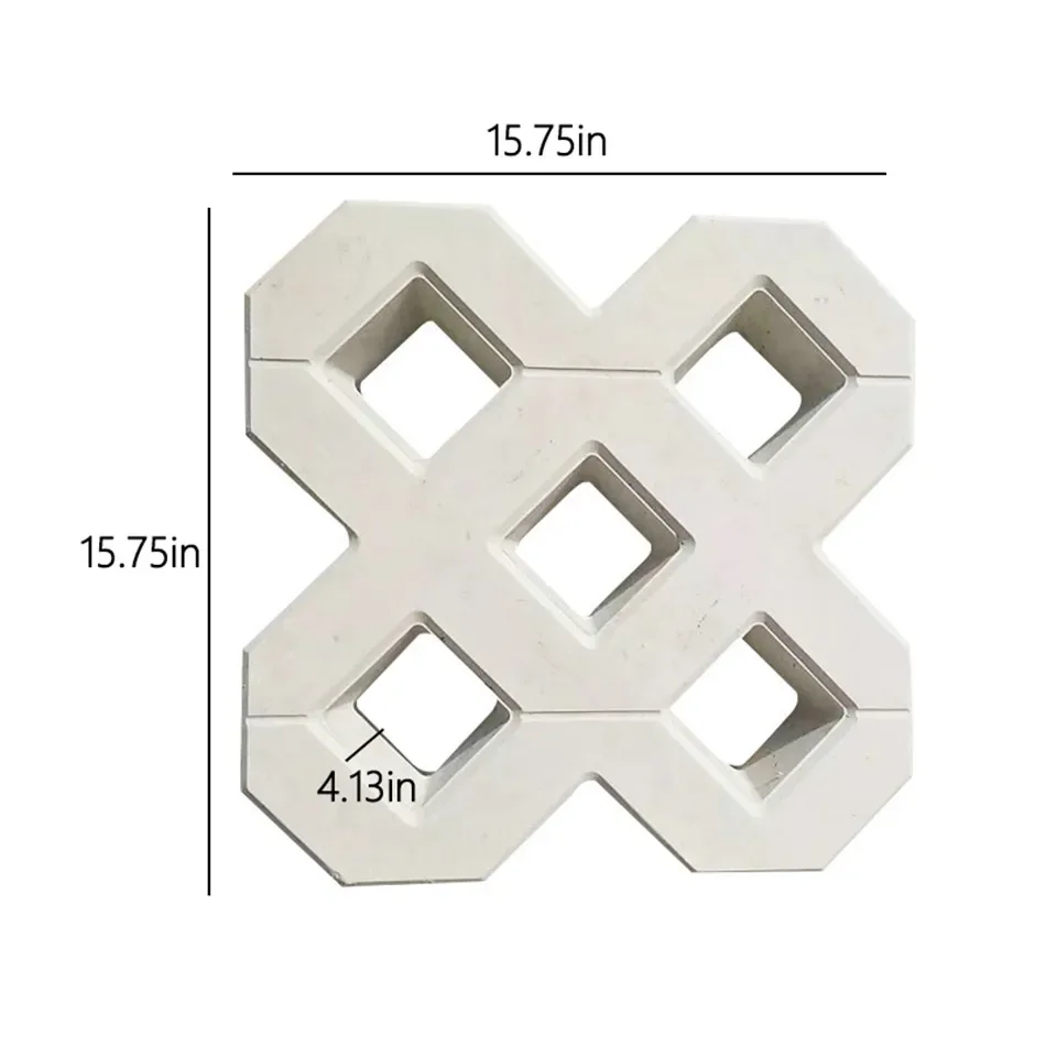 40 * 40cm DIY Square Garden Path Concrete Plastic Brick Mold Paving Propylene Pavement Walkway Garden Buildings Accessories